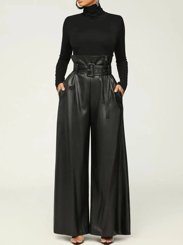PANTALON DE PIEL VEGANA