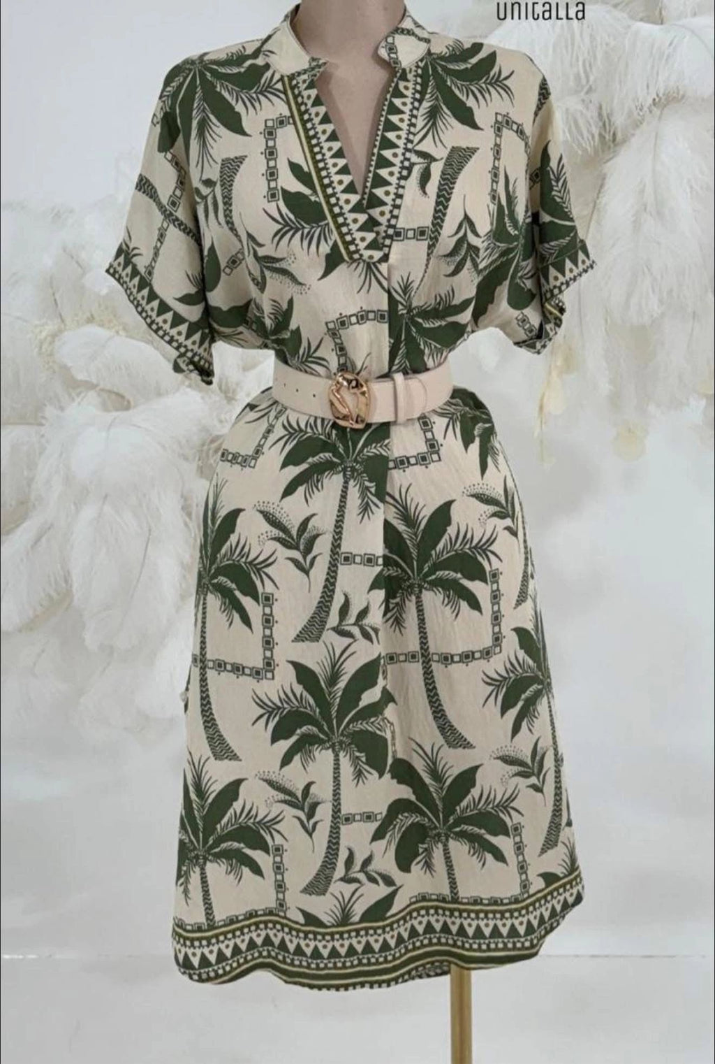 VESTIDO ALGODON (INCLUYE CINTO)