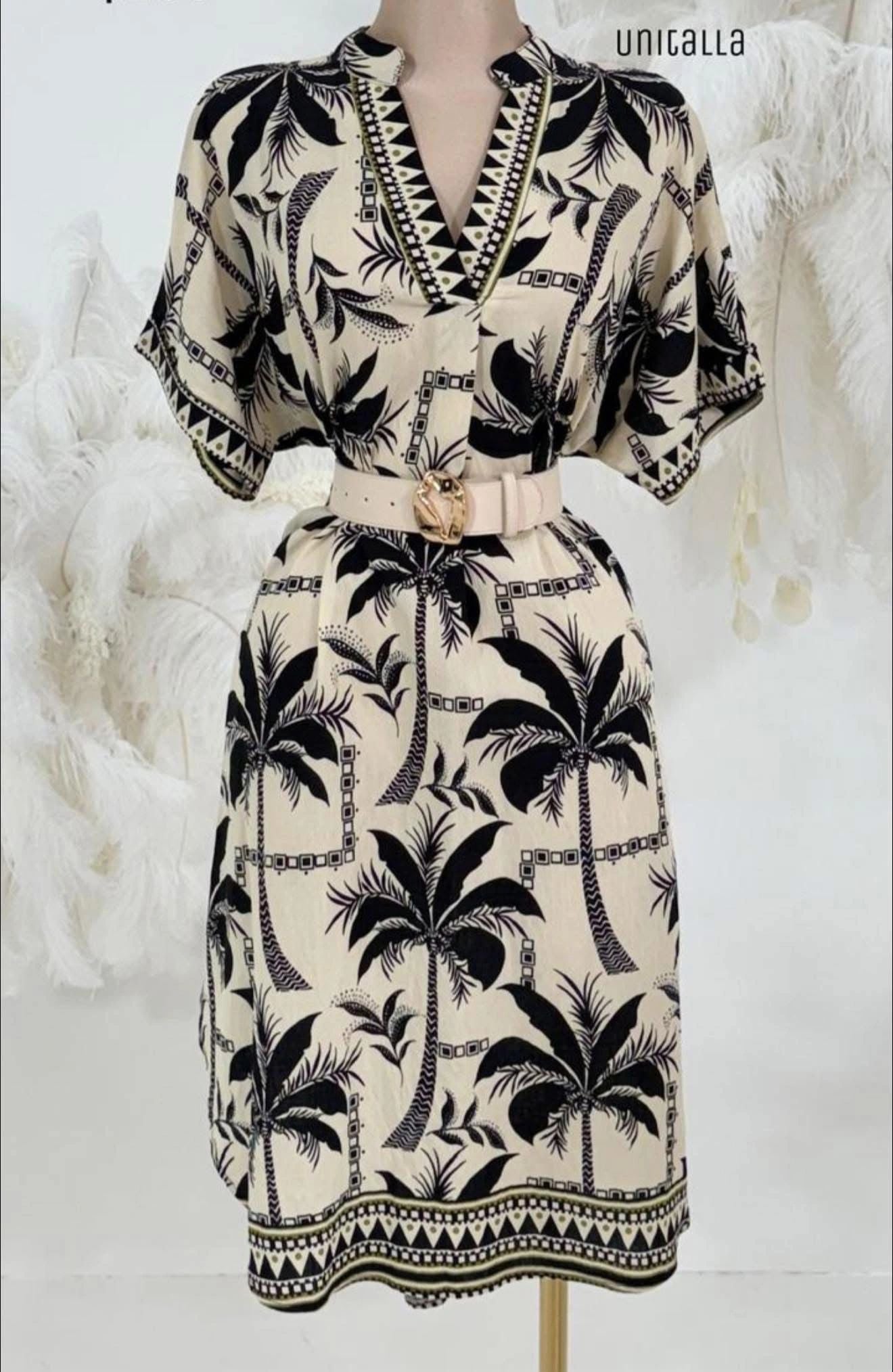 VESTIDO ALGODON (INCLUYE CINTO)