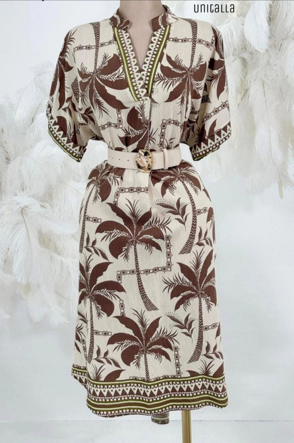VESTIDO ALGODON (INCLUYE CINTO)
