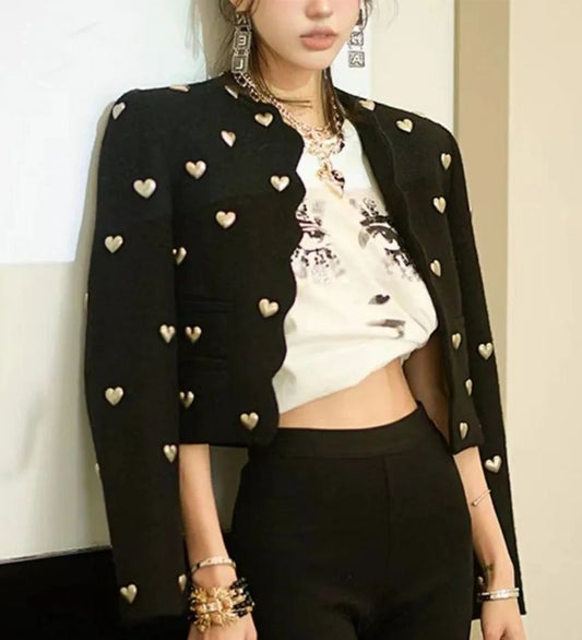 BLAZER CORTO CORAZONES