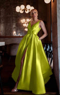 VESTIDO CORTE PRINCESA SATIN