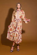 VESTIDO MIDI MANGA LARGA