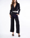 CONJUNTO BLANCO/ NEGRO CROP