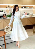 VESTIDO MIDI VINTAGE ENCAJE (NO INCLUYE CINTO)