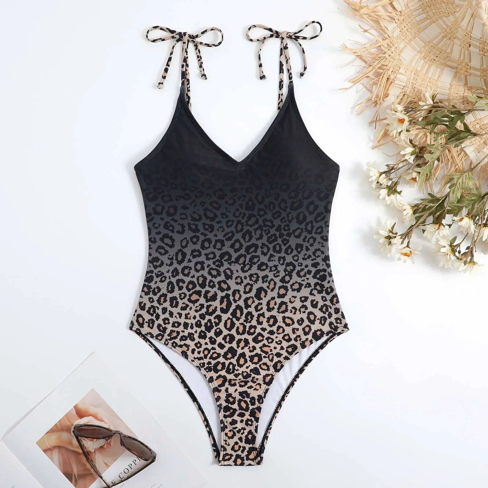 set-de-2-piezas-estampado-beige-slash-negro