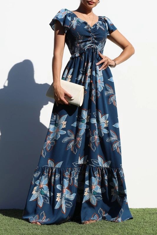VESTIDO ALGODON ESTAMPADO DE FLORES