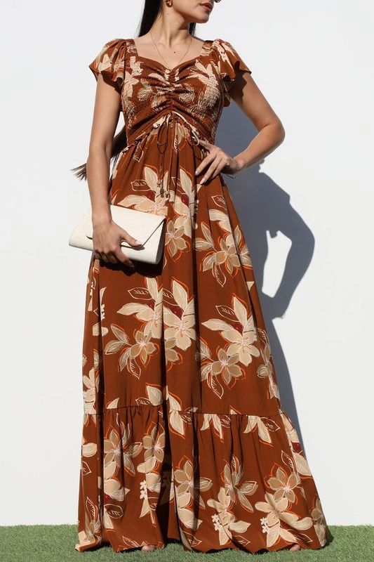 VESTIDO ALGODON ESTAMPADO DE FLORES