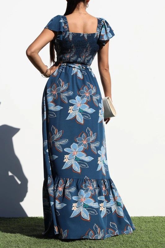 VESTIDO ALGODON ESTAMPADO DE FLORES