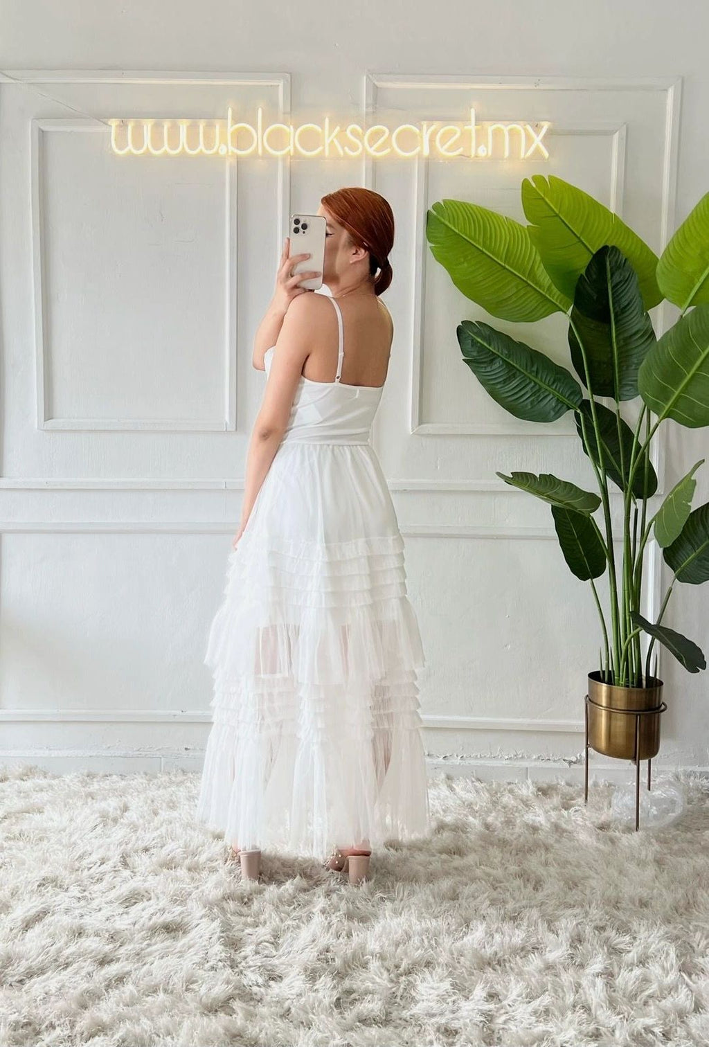 VESTIDO TIRANTE MESH