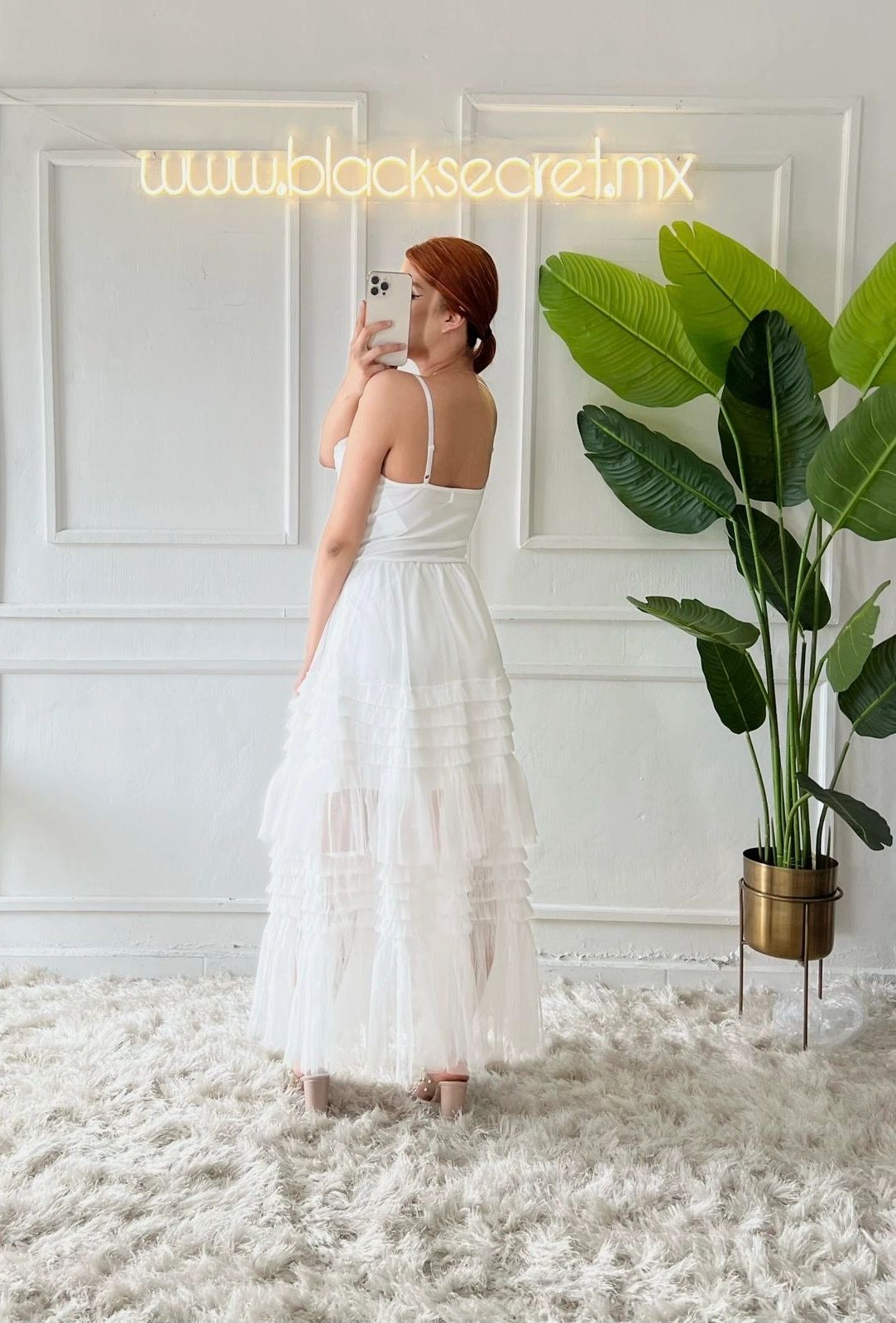 VESTIDO TIRANTE MESH