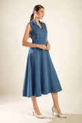 VESTIDO MIDI DENIM