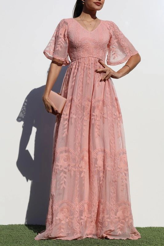 VESTIDO LARGO MESH