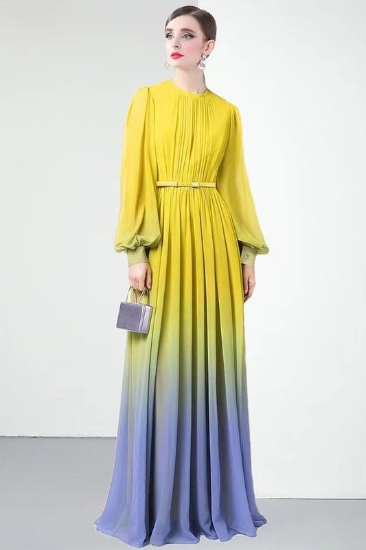 VESTIDO CHIFÓN DEGRADADO