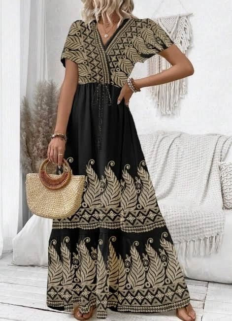 VESTIDO ALGODON BOHEMIO BORDADO