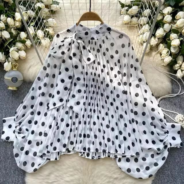 BLUSA OLGADA POLKA DOTS