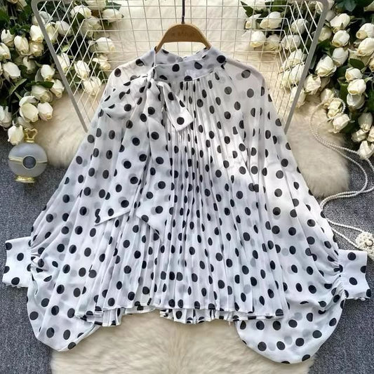 BLUSA OLGADA POLKA DOTS