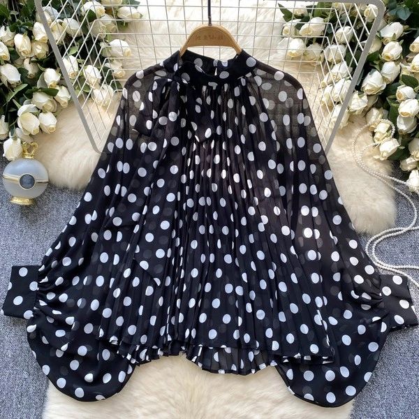 BLUSA OLGADA POLKA DOTS