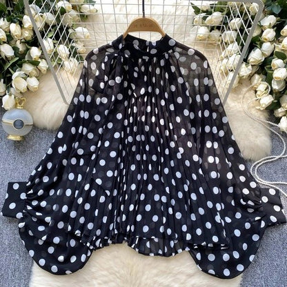 BLUSA OLGADA POLKA DOTS
