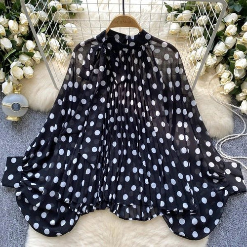 BLUSA OLGADA POLKA DOTS