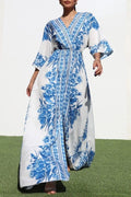 MAXI VESTIDO AZUL/BLANCO