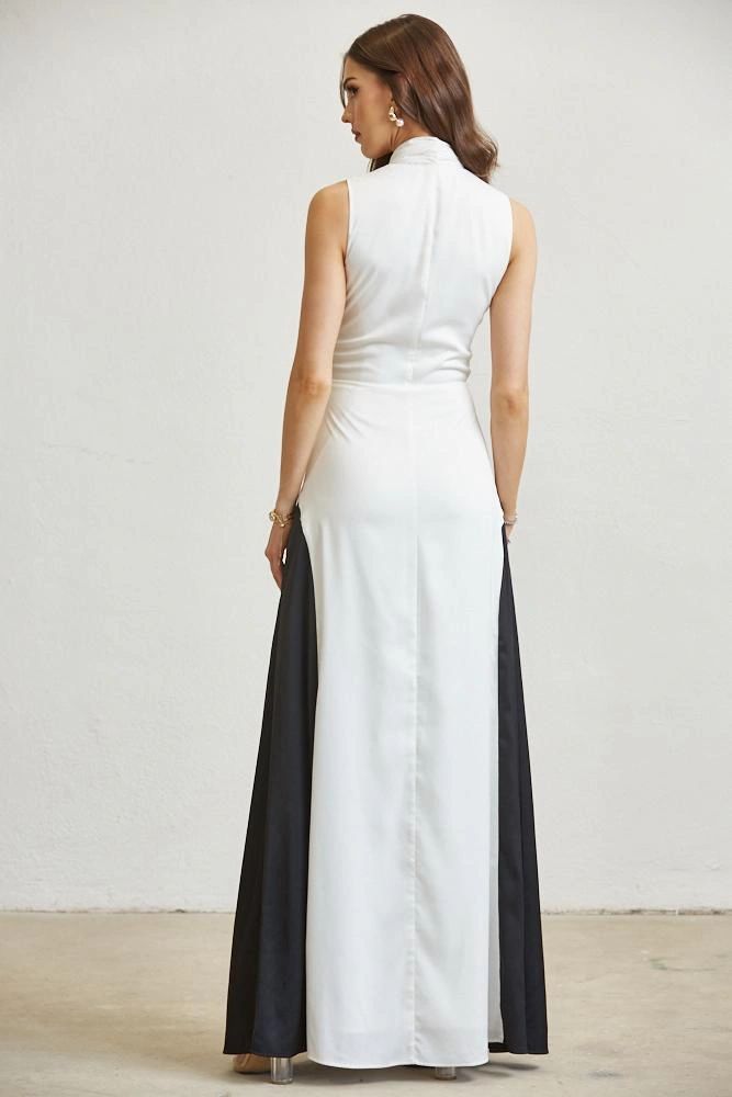 VESTIDO BLANCO Y NEGRO