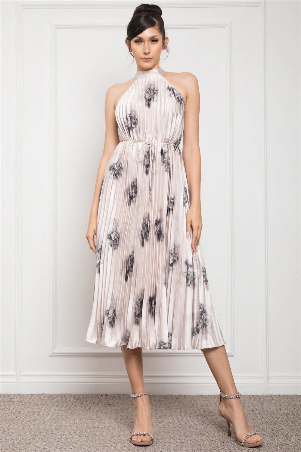 VESTIDO PLISADO ESTAMPADO