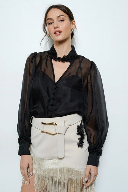 BLUSA GASA CHIFÓN
