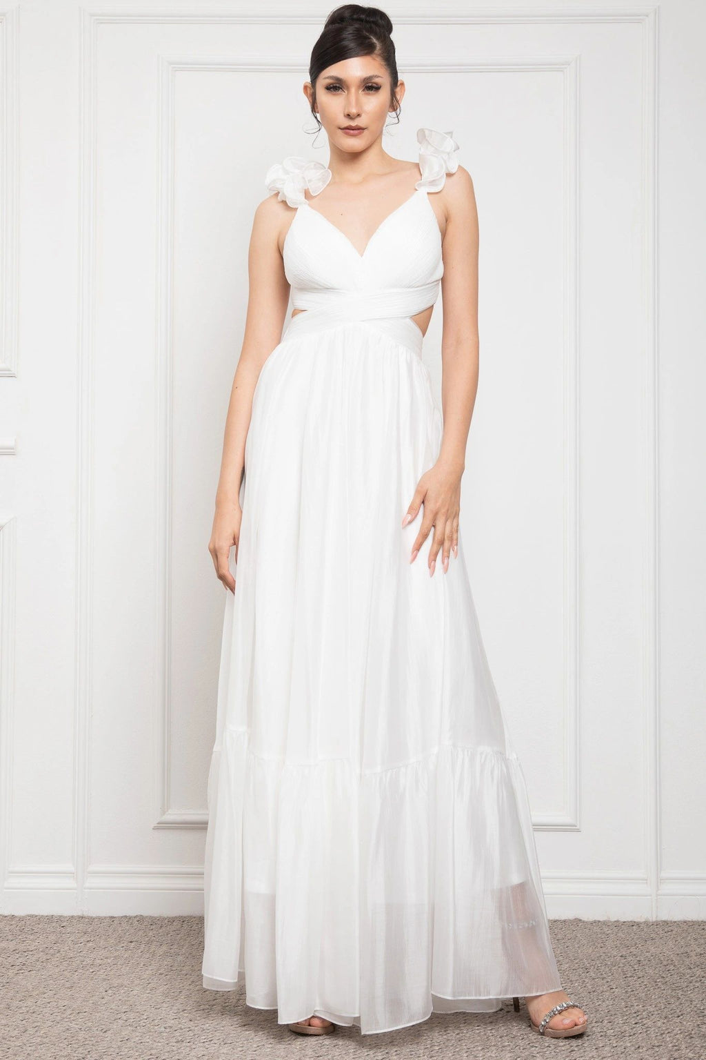 MAXI VESTIDO TIRANTES RUFFLES