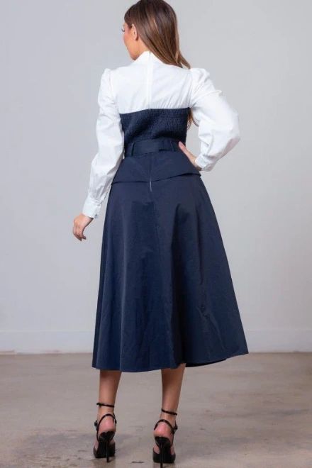 VESTIDO CORTE PEPLUM