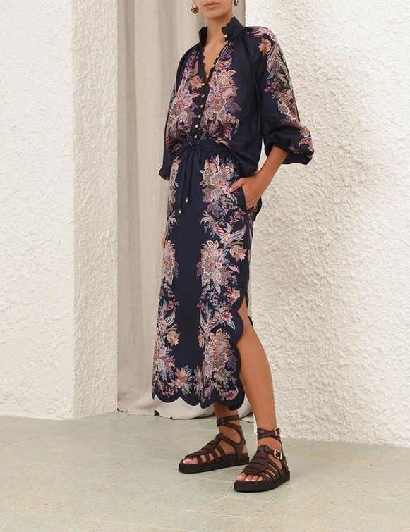 CONJUNTO NEGRO/ESTAMPADO BOHEMIO