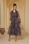VESTIDO ANIMAL PRINT CHIFÓN