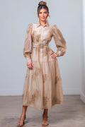 VESTIDO CON APLICACIONES