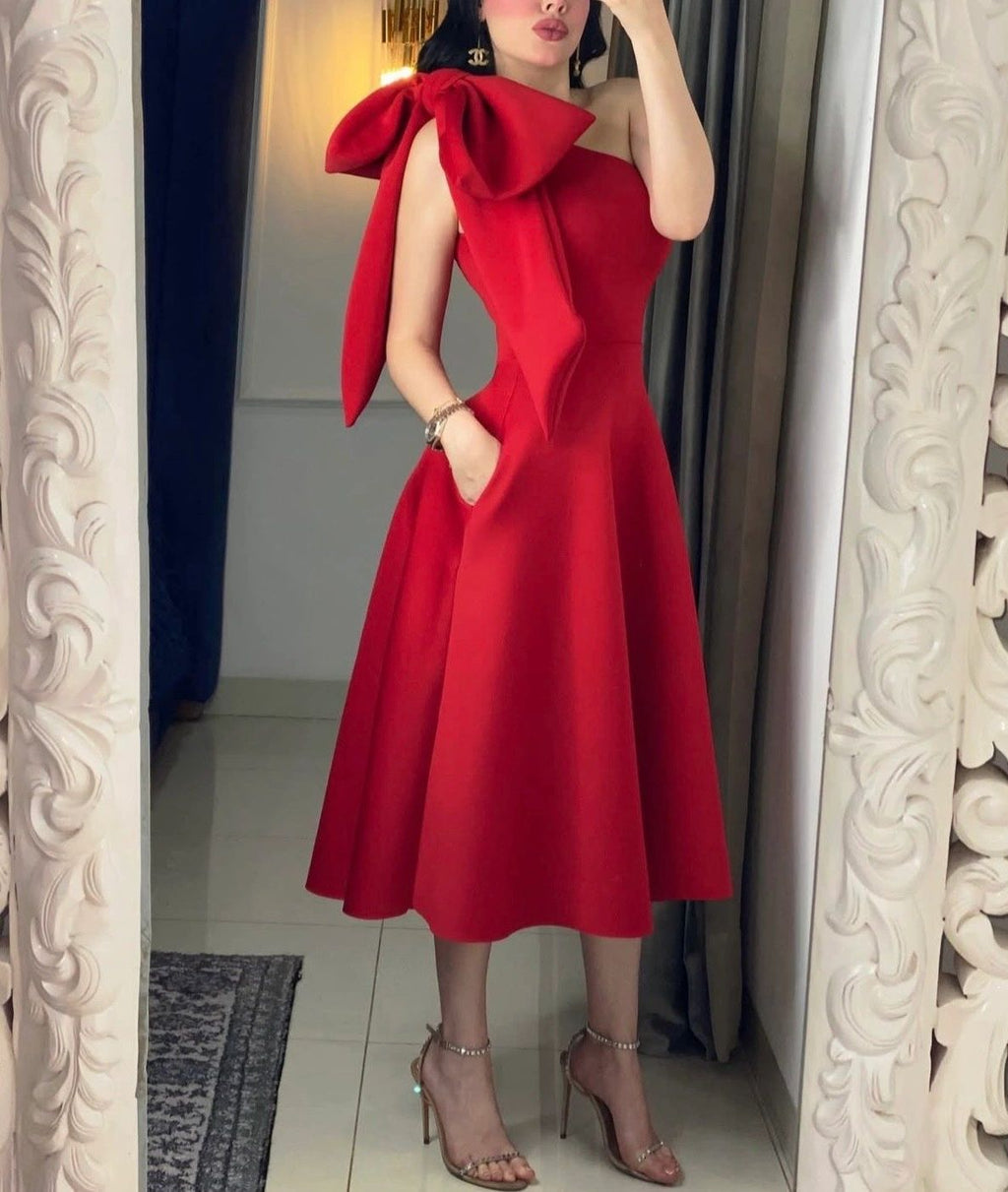 VESTIDO HOMBRO LAZO