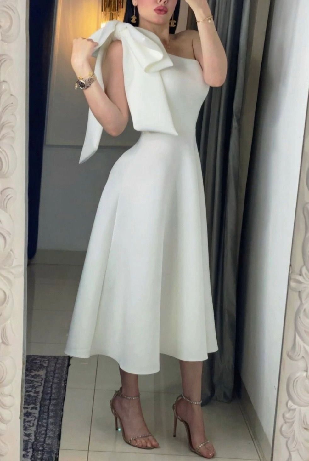 VESTIDO HOMBRO LAZO