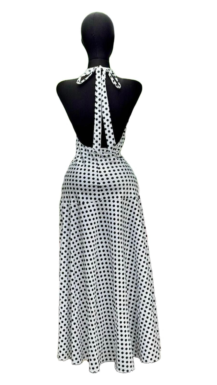 VESTIDO POLKA DOTS CORTE EN CADERA
