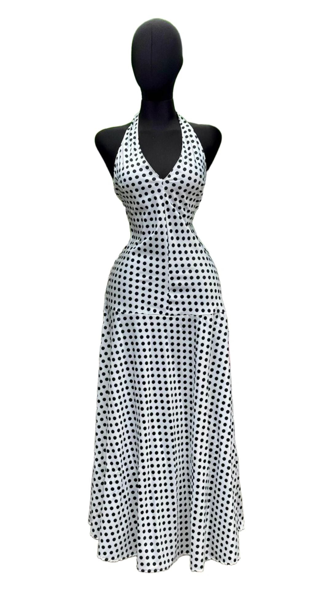 VESTIDO POLKA DOTS CORTE EN CADERA