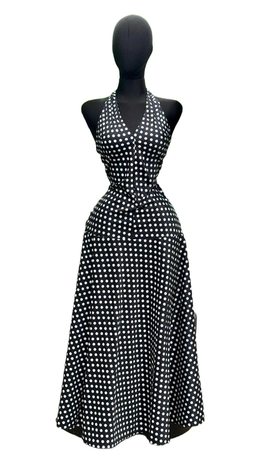 VESTIDO POLKA DOTS CORTE EN CADERA