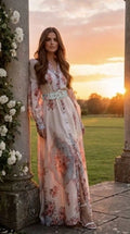 VESTIDO LARGO CON CINTO