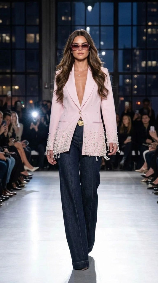BLAZER PERLAS BABY PINK