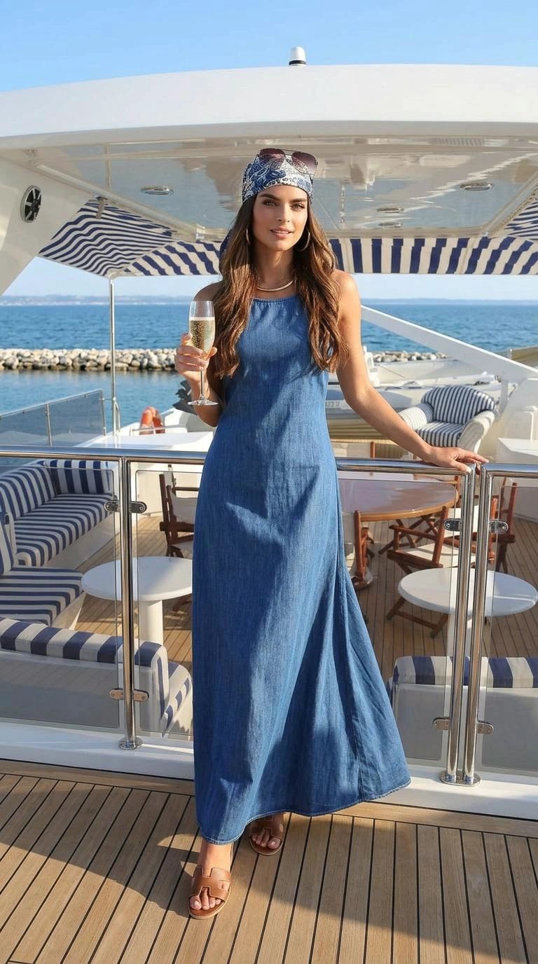 VESTIDO CORTE A DENIM