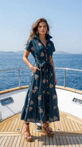VESTIDO ESTAMPADO HOJAS