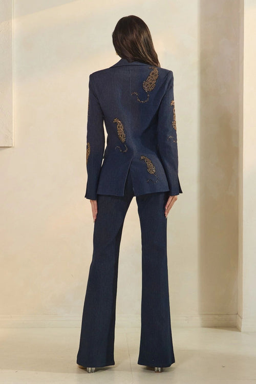 CONJUNTO DENIM APLICACIONES PANTERA