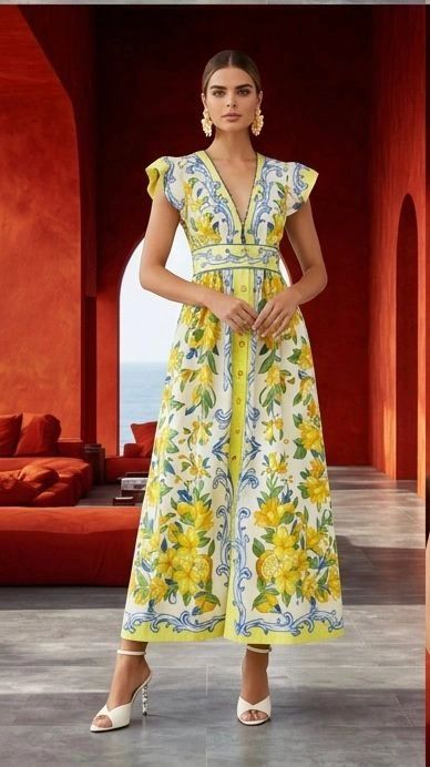 VESTIDO ESTAMPADO ITALIANO