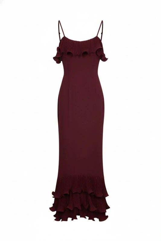VESTIDO DETALLES DE RUFFLE