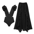 set-falda-ruffle-rojo