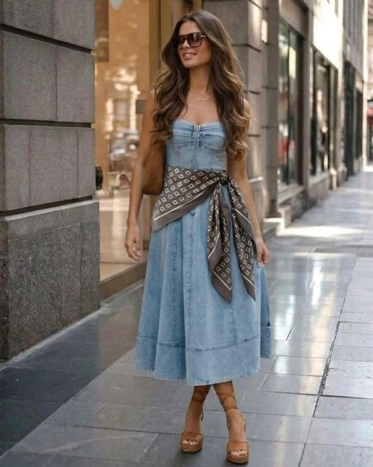 VESTIDO DENIM CIERRE