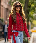 JACKET ESTILO NAPOLEÓN ROJA