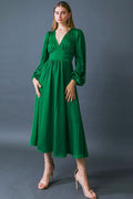 VESTIDO MIDI VERDE