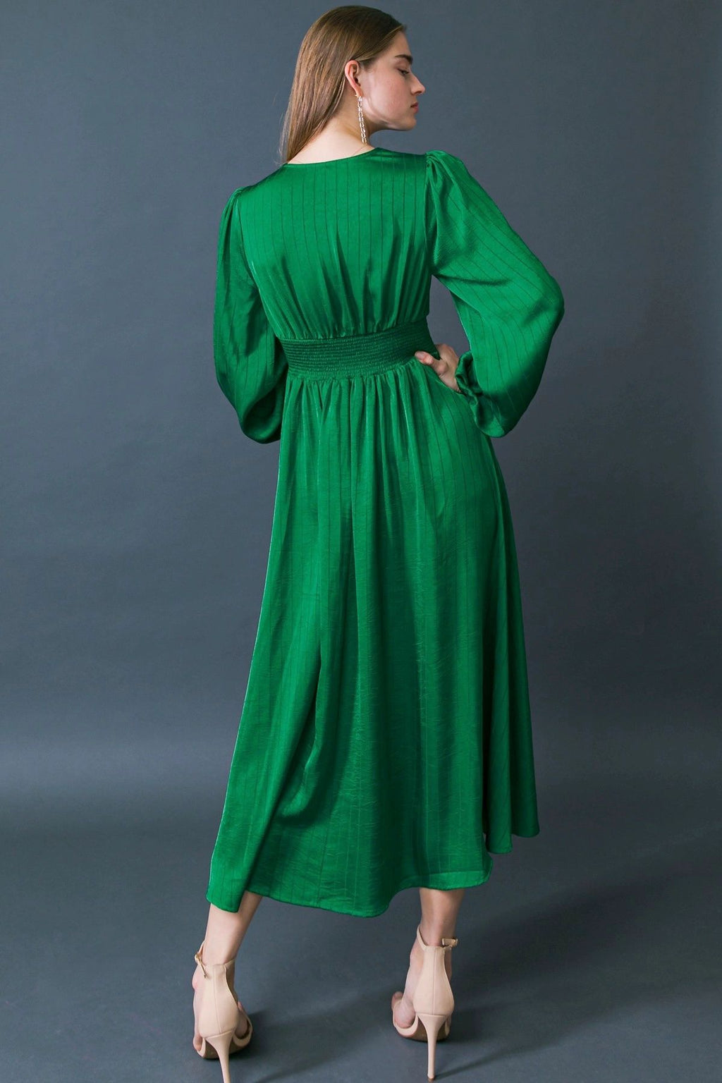 VESTIDO MIDI VERDE